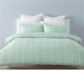 Soft Light Green Woven Bedding Sets 100%Cotton